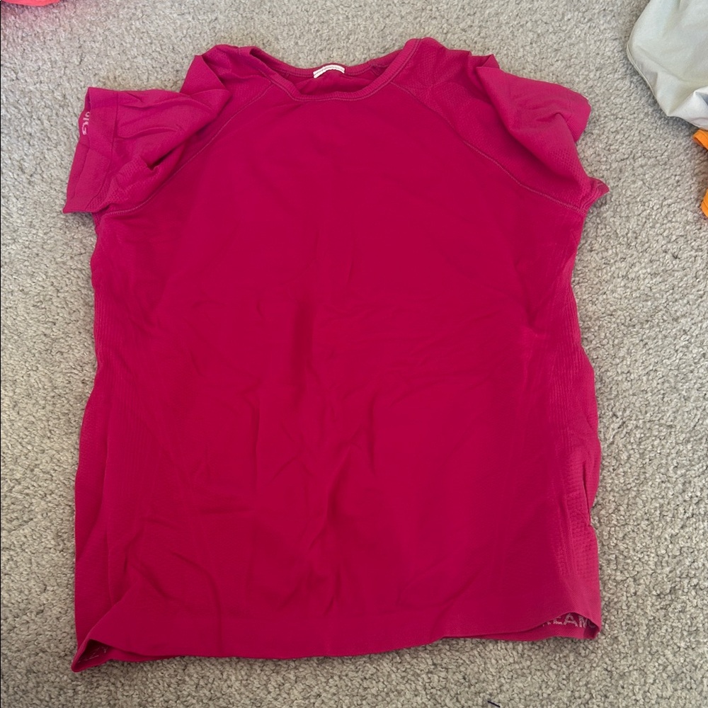 Athleta Girl Vibrant Pink Short Sleeve Tee